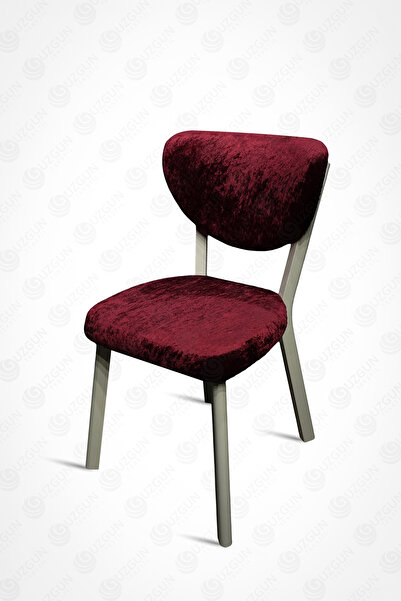 GUZGUN Bohem Elma Tarz Lüks Kadife Sandalye Kılıfı – Modern, Esnek, Yıkanabilir Sandalye Örtüsü l Bordo
