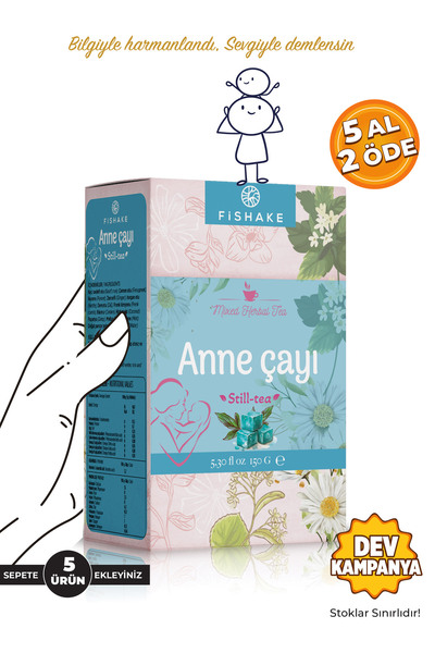 FiShake Emziren Anne Çayı Süt Arttırıcı Bitki Çayı