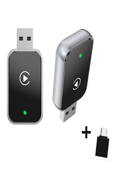 Bllexar Wireless CarPlay & Android Auto 2-in-1 adapter, WiFi 5GHz, Bluetooth, Plug-and-Play, black