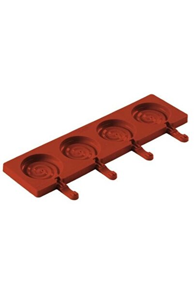 Pasta Silikon Lolipop Popkek Çubukları Şeker Çikolata Kalıbı 4 Adet