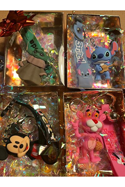 labubu sepeti Baby Yoda + Micky + Stitch + Avatar + Pembe panter
