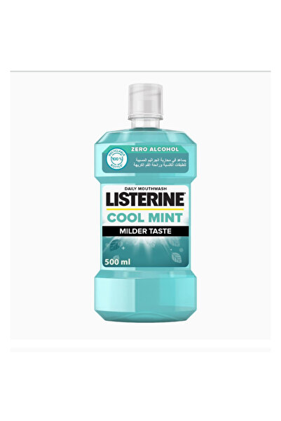 Listerine Cool Mint Zero Alcohol Mild Taste Daily Oral Rinse Mouthwash (500ml)