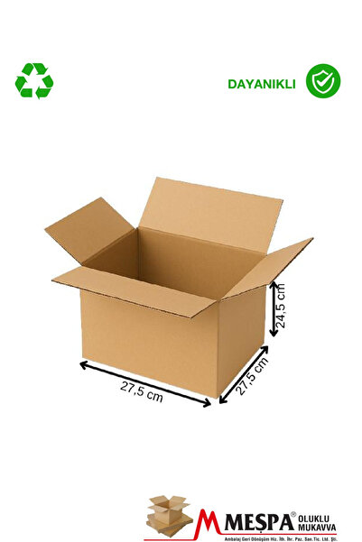 Markasız ucuz Orta boy karton koli depolama ve taşıma kutusu 10 lu 28x28x25 c...