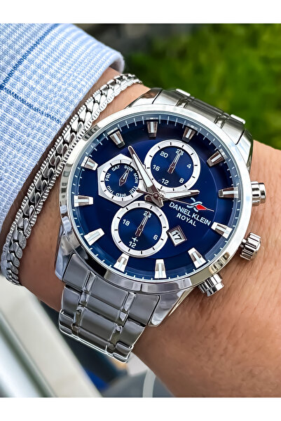Daniel Klein Yeni Sezon Gümüş Renk Çelik Erkek Kol Saati 3atm Su Geçirmez Bil...