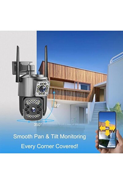 SILATECH SL14 WiFi Güvenlik Kamerası – Çift Yönlü Ses, Kişi Algılama, Yağmur & Kara Dayanıklı