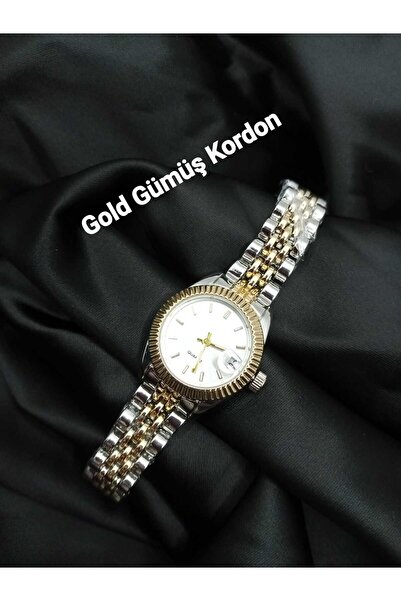 Brality ساعة يد نسائية مينيمال موديل فينتاج ريترو ستيل فضي-ذهبي tt0117