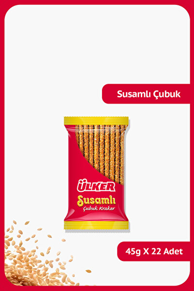 Ülker Susamlı Çubuk Kraker - 45 gram - 22 Adet