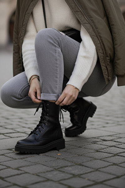 marinarosse Kadın Olivia Siyah Dikişli Garantili Su Geçirmez Kaymaz Taban Pos...