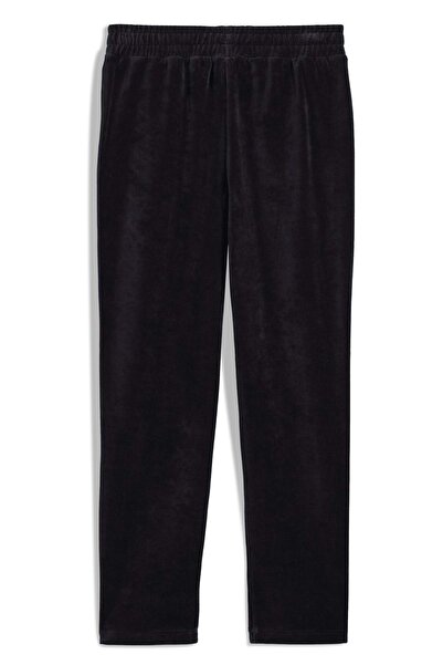 Puma ESS Elevated Velour Pants 689117 Βελούδινο Ανδρικό Φούτερ ΣΚΟΥΡΟ ΜΠΛΕ