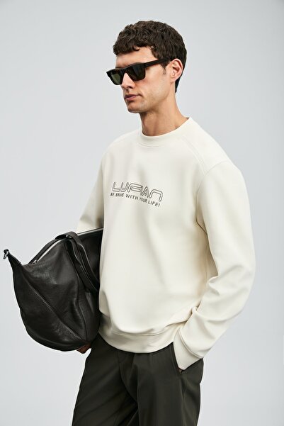 Lufian 112030171 Luther Men's Sweatshirt White