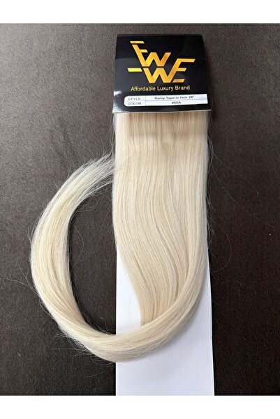 EWWE Extensii Tape In Par Remy 60 Cm Ballayage Ciocolatiu/Blond Gri