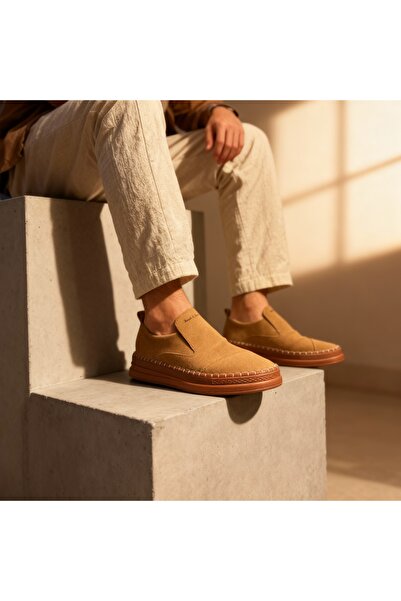 Knack Сезонни обувки от велур без връзки 019 Taba