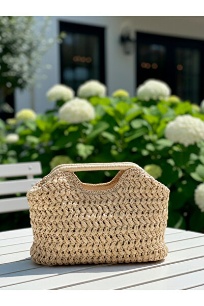 Boutique de Carbon Kadın Mango Model Örgü Çanta - (Örgü Sepeti)