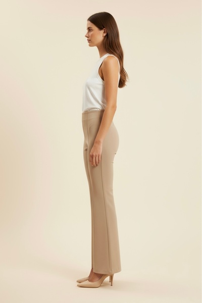 Store İspanyol Paça Beli Lastikli Likralı Pantolon