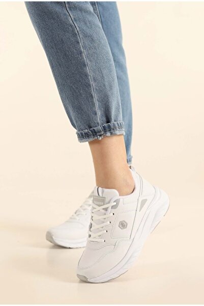 Kocamanlar Ayakkabı Queen Step 2105 Unisex Sports Shoes White
