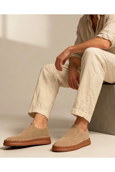 Knack Сезонні замшеві туфлі без шнурків 019 Camel (замша)