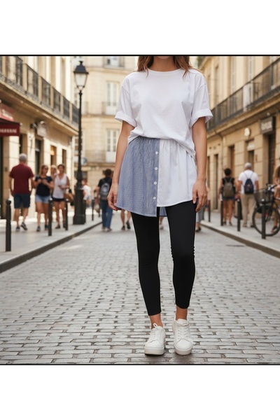 Neşe Erim Gömlek etek,uzatma eteği