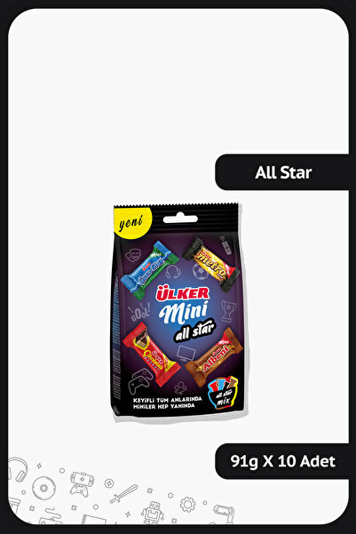 Ülker Mini All Star 91 gram - 10 Adet