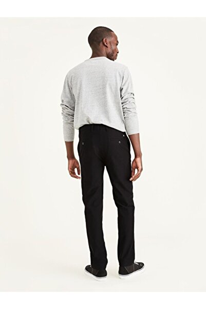 Dockers Παντελόνι Smart 360 Comfort Knit Black εφαρμοστό Chino