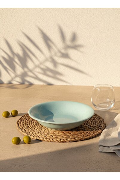 Joie Maison Ocean Seramik Yemek Tabağı Buz Mavisi (22 cm)