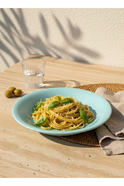 Joie Maison Ocean Seramik Yemek Tabağı Buz Mavisi (22 cm)