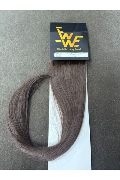 EWWE Extensii Tape In Par Remy 60 Cm Ciocolatiu Inchis