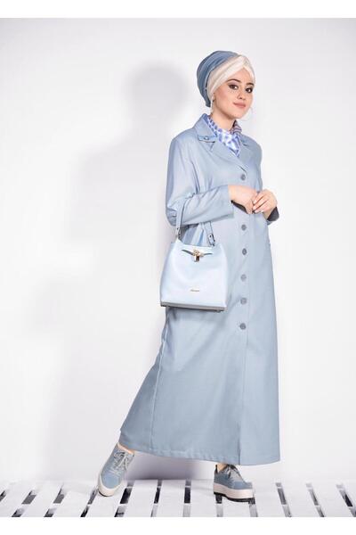 Alvina 1296 Model with Pocket Detail and Buttoned Curtain Decoration