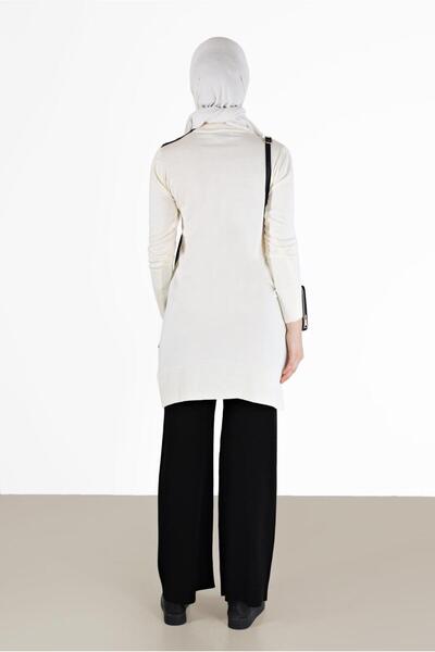 Alvina WRITING PRINTED POCKET DETAILED KNITWEAR TUNIC 42034