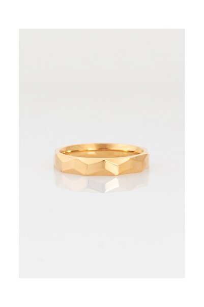 UKHWD SUPPLY 316L Steel Geometric Cut Men's Ring Ka1353Al