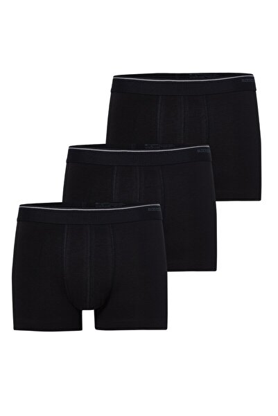 Blackspade Τρυφερά βαμβακερά ανδρικά μποξεράκια 3 Πακέτο - Μαύρο 9670