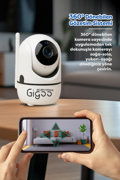 Gigoo 1080P Wifi Kamera Kablosuz IP Kamera Bebek Kamerası