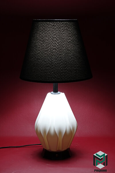 PAYİDAR MODEL Payidar Modern Design Black Hat Lampshade White Body