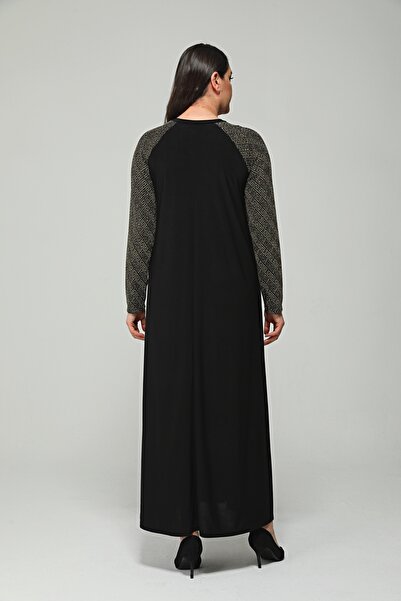 Asees Medium Size Sleeve Patterned Sandy Dress