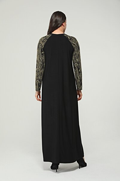 Asees Medium Size Sleeve Patterned Sandy Dress