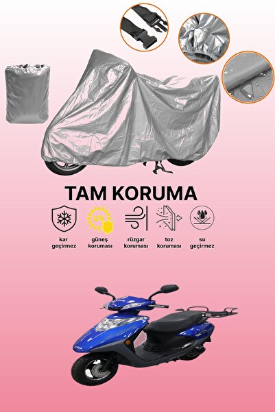 dokaca غطاء دراجة نارية رمادي متوافق مع كينج موتور سبيكا 50، غطاء واقي، غطاء ...