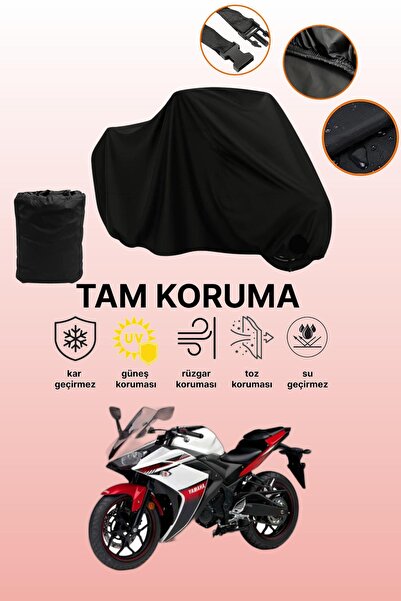 dokaca حقيبة خلفية سوداء وقفل غير متوافقة مع ياماها YZF R125، قماش متوافق مع ...