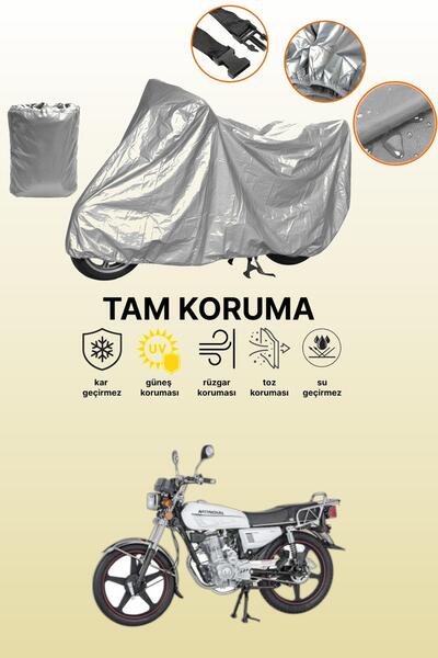 dokaca غطاء دراجة نارية رمادي متوافق مع ماركة Mondial 100 UAG، غطاء واقي، غطا...