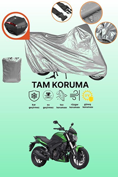 dokaca حقيبة خلفية رمادية متوافقة مع Bajaj Dominar 400 UG، غطاء واقي للدراجة ...