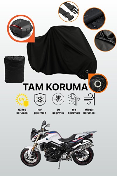 dokaca Black Lock and Tail Bag Compatible Bmw F 800 R Compatible Motorcycle T...