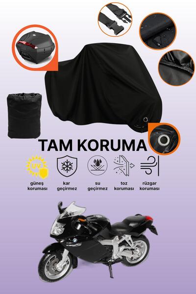 dokaca Black Lock and Tail Bag Compatible Bmw K 1200 S Compatible Motorcycle ...