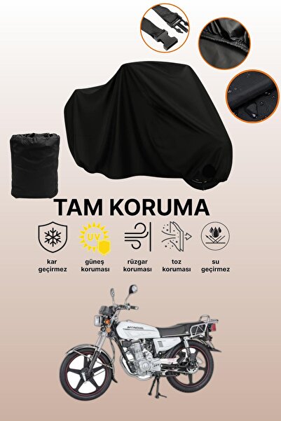 dokaca Black Mondial 100 Uag Compatible Motorcycle Cover, Protective Cover, M...