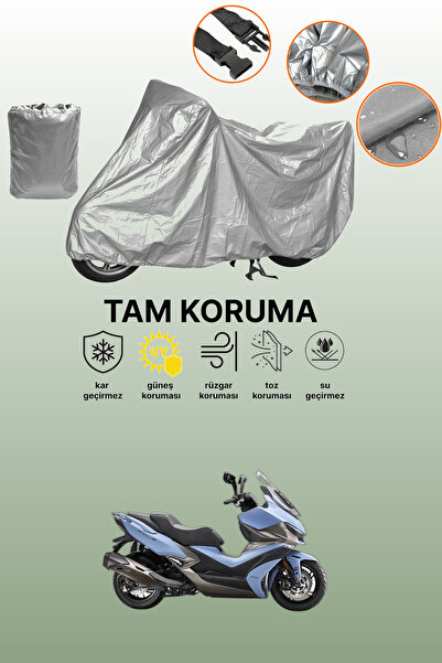 dokaca Gray Tail Bag and Lock Mismatch Kymco Xciting Vs 400 Compatible Motorc...