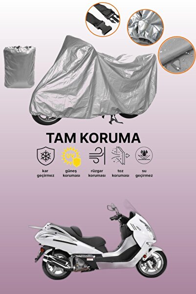 dokaca Gray Mondial 250 Jet Max Compatible Motorcycle Cover, Protective Cover...