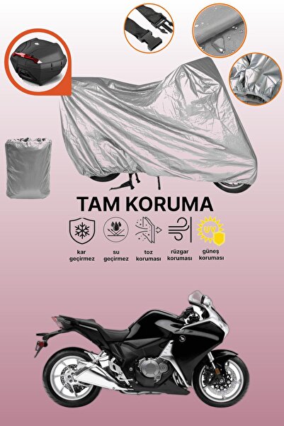 dokaca Gray Tail Bag Compatible Honda Vfr 1200 F Compatible Motorcycle Tarpau...
