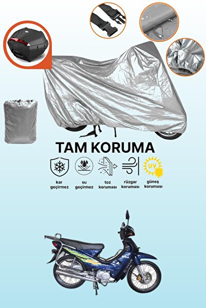 dokaca حقيبة خلفية رمادية متوافقة مع ستاند موتور كوب 110، غطاء واقي