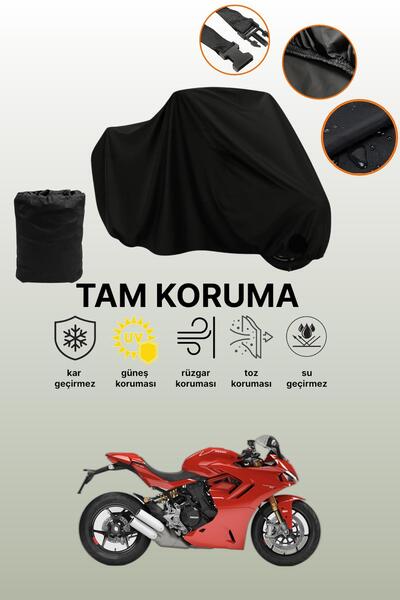 dokaca غطاء محرك أسود متوافق مع دوكاتي سوبر سبورت، غطاء واقي، غطاء للدراجات النارية