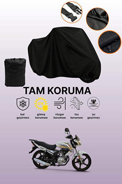 dokaca Black Kuba Ravan 139 Compatible Motorcycle Cover, Protective Cover, Mo...