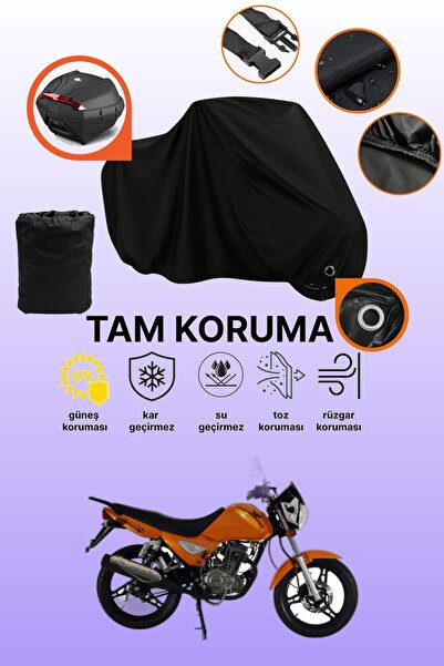 dokaca Black Lock and Tail Bag Compatible Mondial 150 Mc Compatible Motorcycl...
