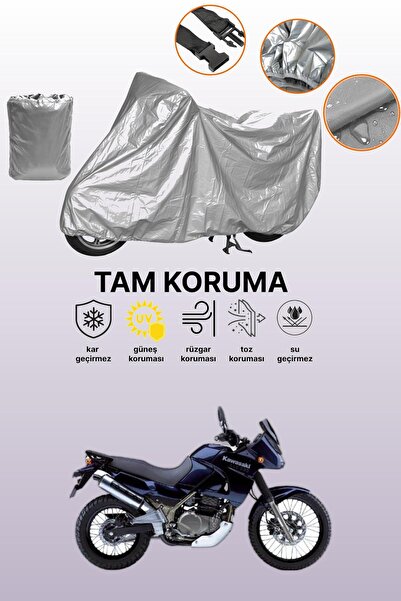 dokaca Gray Kawasaki Kle 500 Compatible Motorcycle Cover, Protective Cover, M...