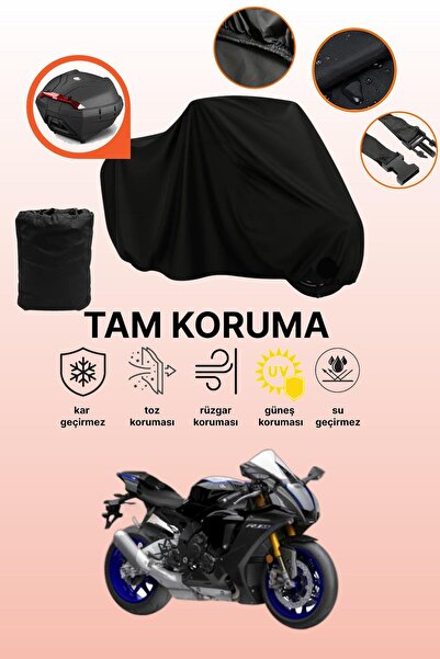 dokaca حقيبة خلفية سوداء متوافقة مع ياماها YZF R1M، غطاء دراجة نارية متوافق، ...